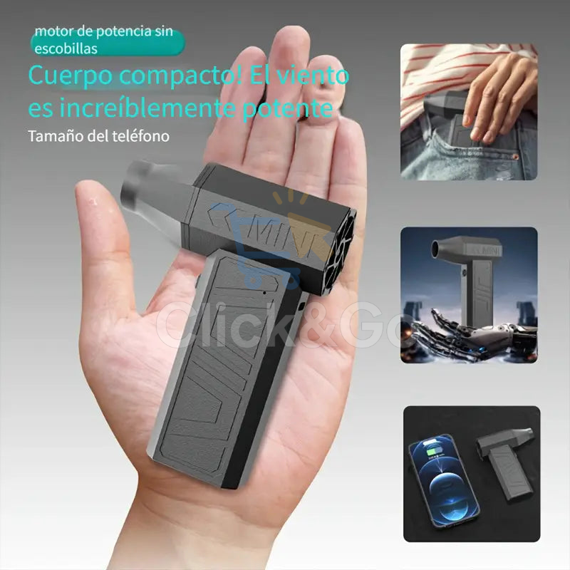 Mini Soplador Turbo – Potencia en tu mano para encender brasas y limpiar sin esfuerzo 🔥💨
