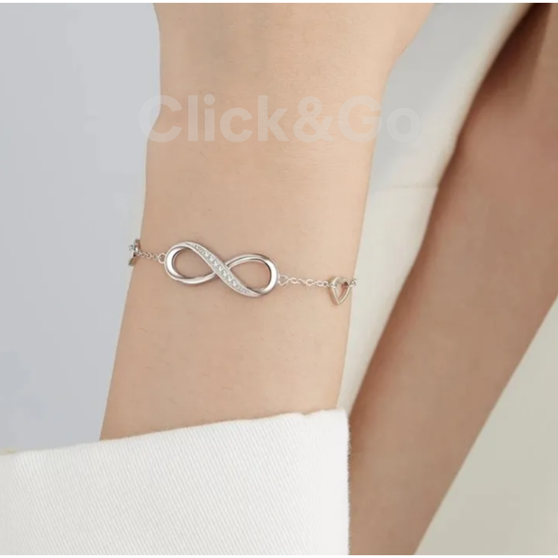 💍 Pulsera Amor Infinito de Plata 925 – Amor Eterno y Elegancia ✨