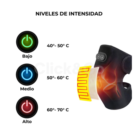 Q - Rodillera te calienta y vibra
