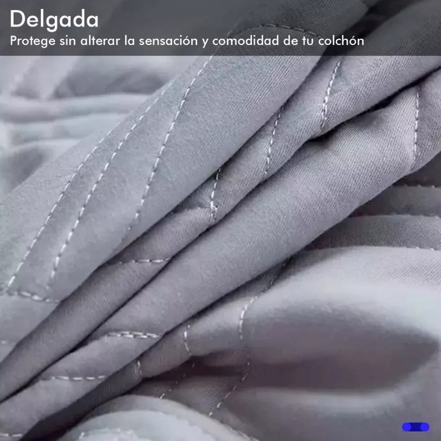 CUBRE COLCHÓN IMPERMEABLE COLOR BLANCO