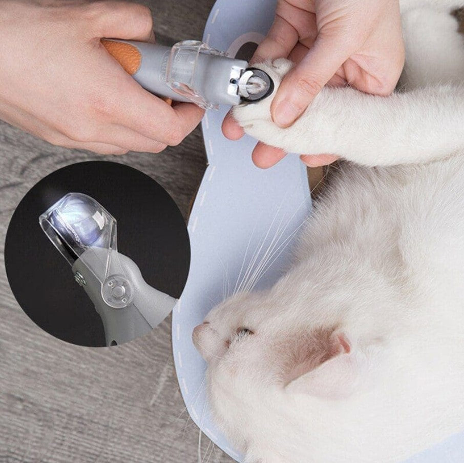 CORTA ÚÑAS PARA MASCOTAS CON LUZ