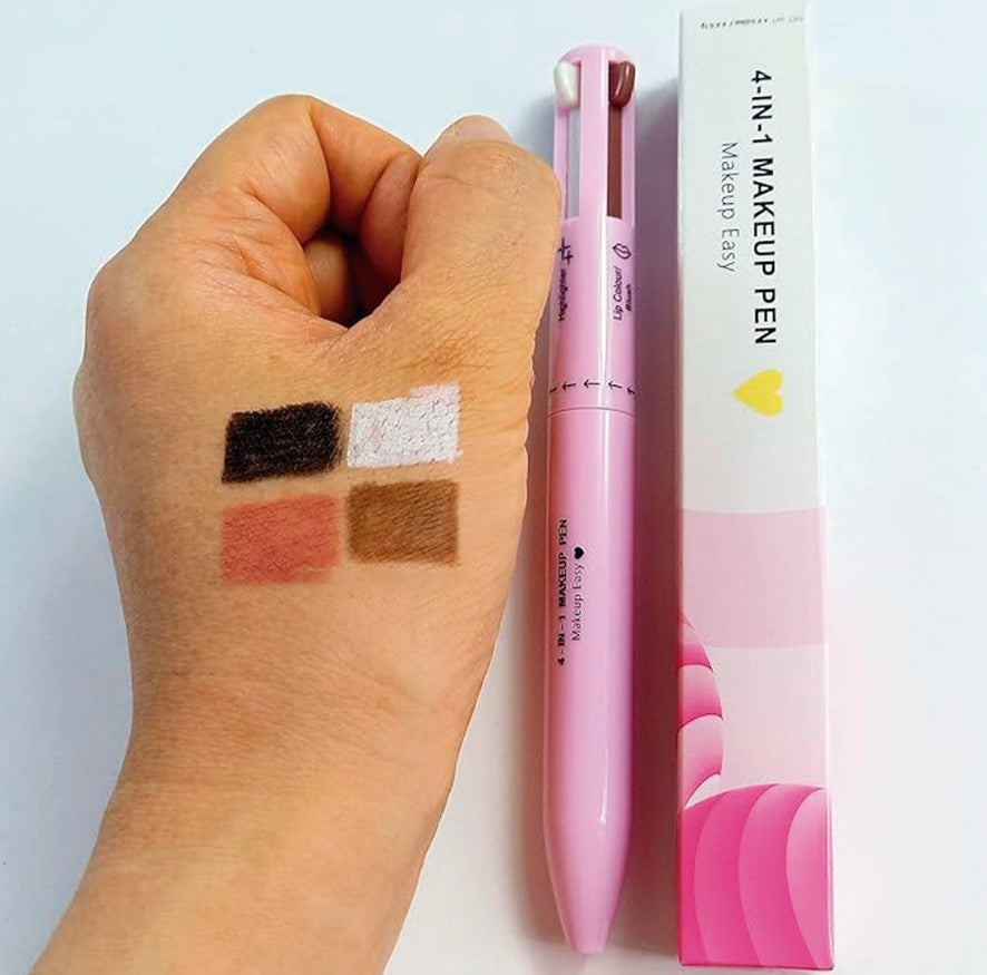 LÁPIZ DE MAQUILLAJE 4 EN 1 MULTIFUNCIONAL