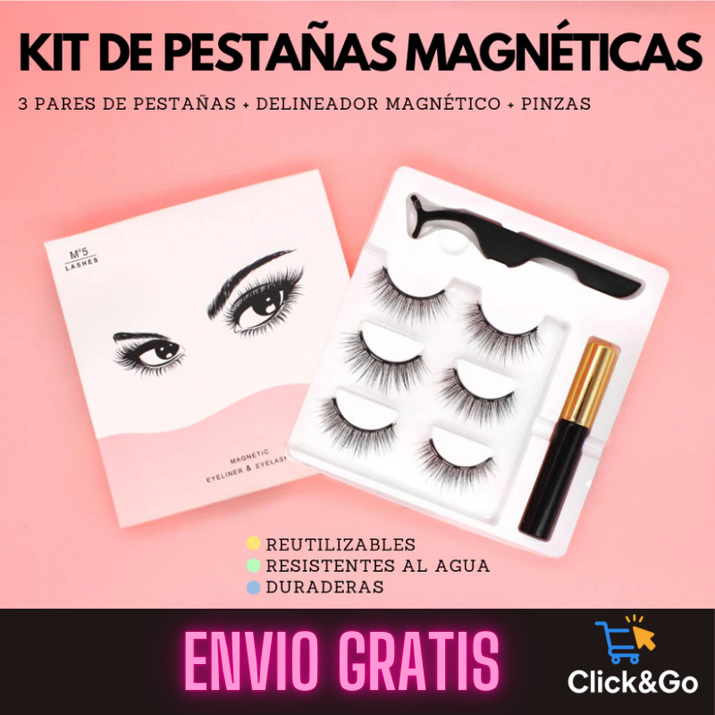 KIT DE PESTAÑAS MAGNÉTICAS ✨