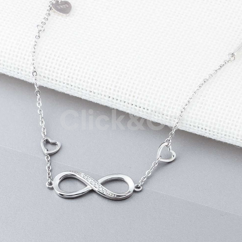 💍 Pulsera Amor Infinito de Plata 925 – Amor Eterno y Elegancia ✨