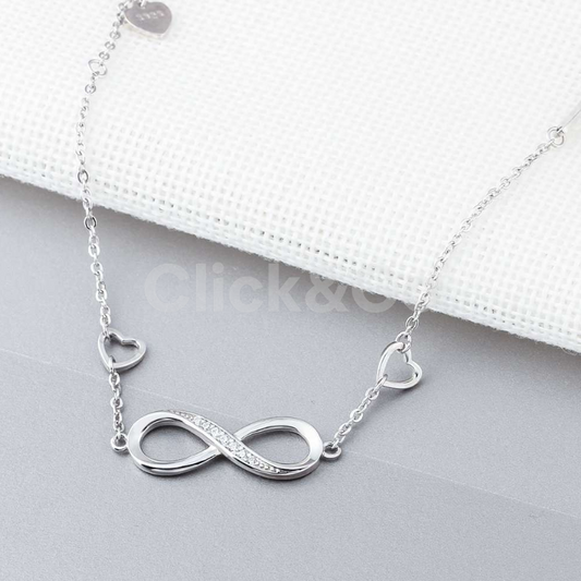 💍 Pulsera Amor Infinito de Plata 925 – Amor Eterno y Elegancia ✨