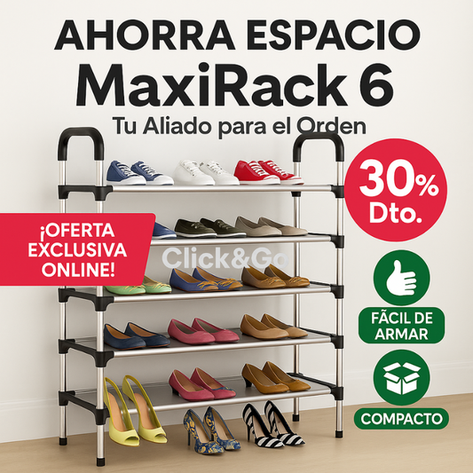 ✨👠 MaxiRack 6® – Tu Aliado para el Orden 👟✨