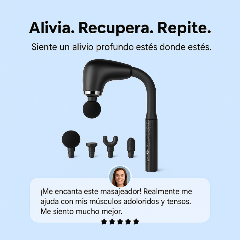 Masajeador de Impacto + 10 Parches de Regalo