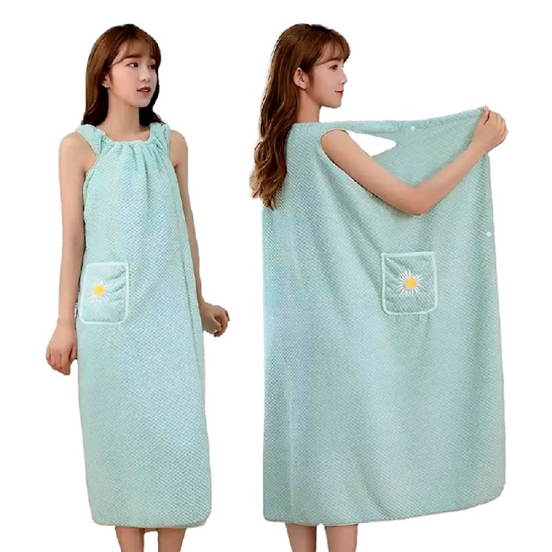 🧖‍♀️ TOALLA BATA PARA MUJER: ¡SÉCATE Y VÍSTETE EN UN SOLO PASO! 💨👗