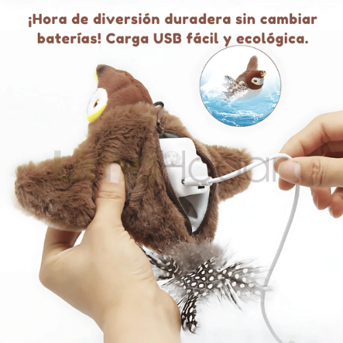 Juguete Colgante con Alas Móviles – ¡Tu gato no podrá resistirse! 😻🕊