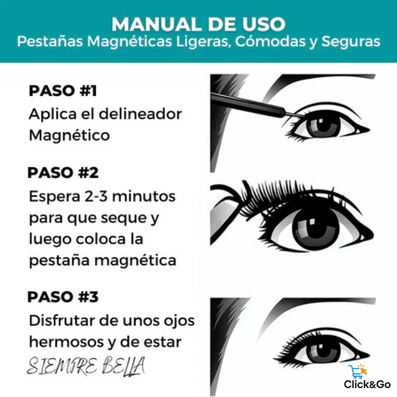 KIT DE PESTAÑAS MAGNÉTICAS ✨