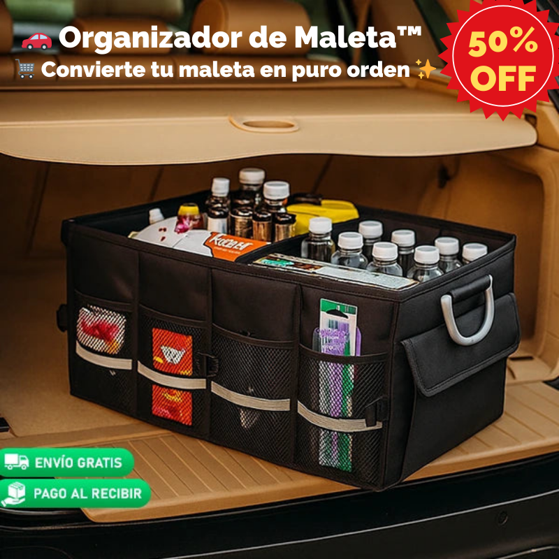 Organizador de Maleta™ – Mantén tu auto limpio, ordenado y listo para todo 🚙🧼