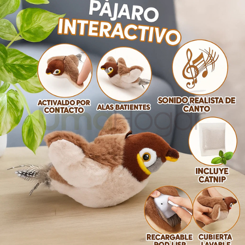 Juguete Colgante con Alas Móviles – ¡Tu gato no podrá resistirse! 😻🕊