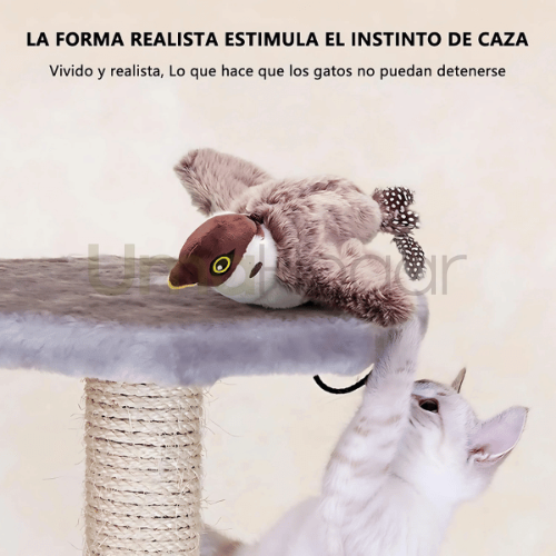 Juguete Colgante con Alas Móviles – ¡Tu gato no podrá resistirse! 😻🕊