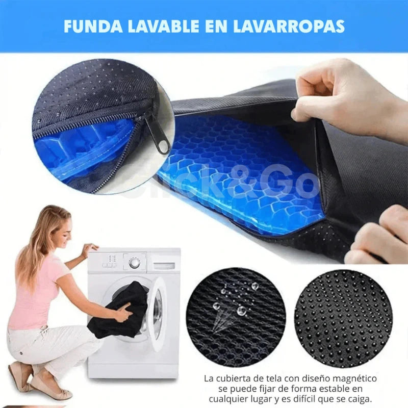 Cojín Ortopédico GelFlex® – Alivio inmediato para tu espalda y coxis